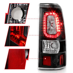 Chevrolet Tail Light Set - Black Patch Performance - ANZO311327
