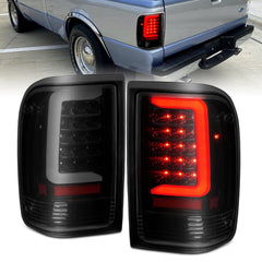 93-97 Ford Ranger Tail Light Set - Black Patch Performance - ANZO311360