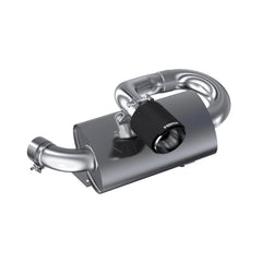 Can-Am Single Slip-on Center Exit Muffler. - Black Patch Performance - AT-9211PT