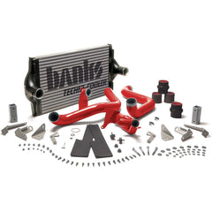 Intercooler Upgrade, Includes Boost Tubes (red powder-coated) for 1994-1997 Ford F250/F350 7.3L Power Stroke - Black Patch Performance - BANK25970