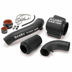 Banks Ram-Air, Dry Filter, Cold Air Intake System for 1997-2006 Jeep Wrangler 4.0L - Black Patch Performance - BANK41816D