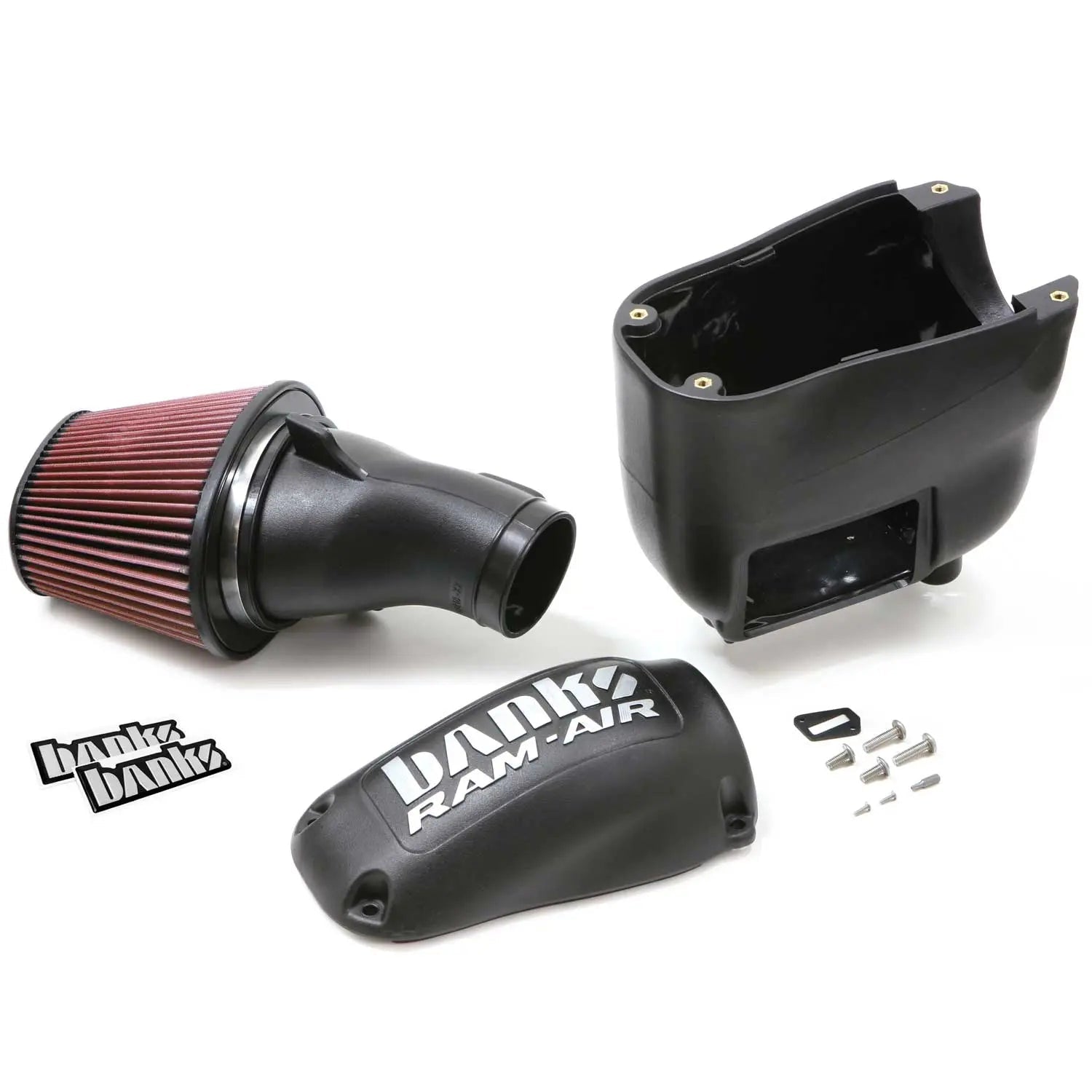 Banks Ram-Air, Oiled Filter, Cold Air Intake System for 2011-2016 Ford F250/F350/F450 6.7L Power Stroke - Black Patch Performance - BANK42215