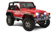 BUS Jeep Flat Style Flares - Black Patch Performance - BUSH1092007