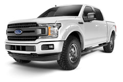 Bushwacker 20945-12 Fender Flares Pocket Style-Color Oxford White Smooth Finish 4 Pc - Black Patch Performance - BUSH2094512
