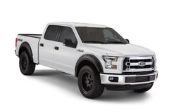 Bushwacker 20935-02 Black Pocket/Rivet Style Smooth Finish 4-Piece Fender Flare Set for 2015-2017 Ford F-150 (Excludes Models w/Tech Package) - Body from Black Patch Performance