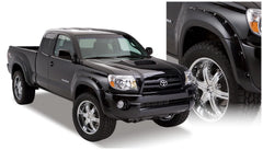 Bushwacker 31920-02 Black Pocket/Rivet Style Smooth Finish 4-Piece Fender Flare Set for 2005-2011 Toyota Tacoma w/73.5 In. Bed - Bushwacker - Body