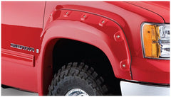 Bushwacker 40105-02 Black Cutout Style Smooth Finish Front Fender Flares for 2007-2013 Sierra 1500; 2007-2014 Sierra 2500 HD - Body from Black Patch Performance