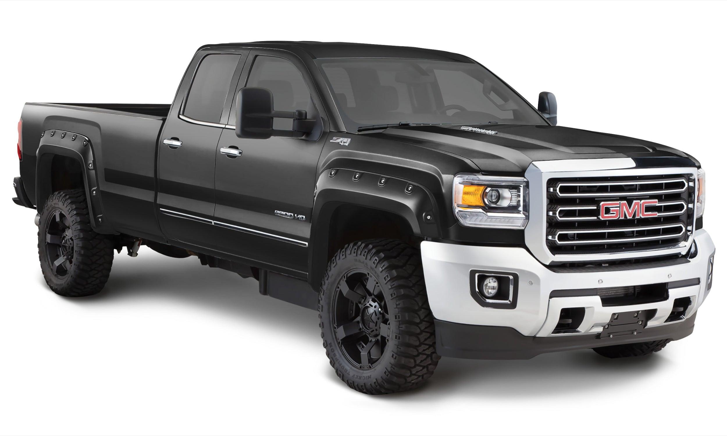 Bushwacker 40967-34 Fender Flares Pocket Style-Color Onyx Black Smooth Finish 4 Pc - Bushwacker - Body