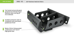DVE Rock Sliders - Black Patch Performance - DV8OSRGL01
