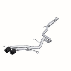 MBRP Exhaust 2 1/2" Cat Back, Dual Exit, 409 with Carbon Fiber Tips - Black Patch Performance - MBRPS47034CF