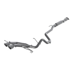 MBRP Exhaust 2 1/2" Cat Back, Dual Exit, AL - Black Patch Performance - MBRPS4703AL