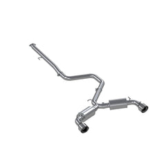 MBRP Exhaust 3" Cat Back, Dual Exit, AL - Black Patch Performance - MBRPS4706AL