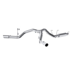 MBRP Exhaust 4in. Cat Back; Dual Split Side Exit; T409 - Black Patch Performance - MBRPS5151409