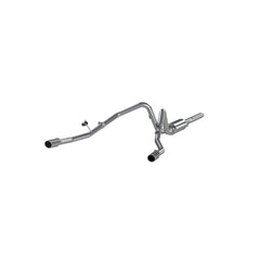 MBRP Exhaust 2 1/2in. Cat Back; Dual Split Rear; AL - Black Patch Performance - MBRPS5202AL