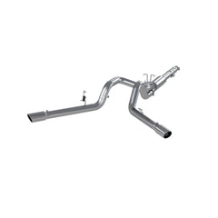 MBRP Exhaust 4in. Cat Back; Dual Split Side; AL - Black Patch Performance - MBRPS5208AL