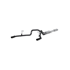 MBRP Exhaust 2 1/2in. Cat Back; Dual Rear; Black - Black Patch Performance - MBRPS5258BLK