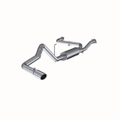 MBRP Exhaust 3in. Cat Back; Single Side; AL - Black Patch Performance - MBRPS5406AL