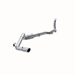 MBRP Exhaust 4in. Turbo Back; Single Side Exit (4WD only); AL - Black Patch Performance - MBRPS6150AL