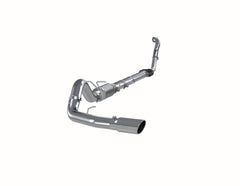 MBRP Exhaust 4in. Turbo Back; Single Side Exit; (Aluminized 3in. downpipe); T409 - Black Patch Performance - MBRPS6218409