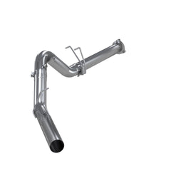 MBRP Exhaust S6287PLM 4in. Filter Back; Single Side Exit; No Muffler; AL. - Black Patch Performance - MBRPS6287PLM