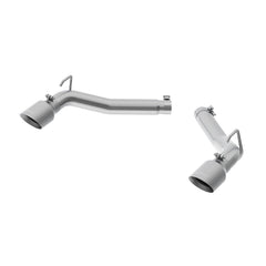 MBRP Exhaust 3in. Axle Back; Muffler Delete; Aluminized - Black Patch Performance - MBRPS7021AL