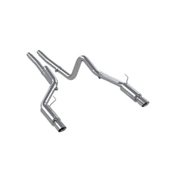 MBRP Exhaust 3in. Cat Back; Dual Split Rear; Race Version; T409 - Black Patch Performance - MBRPS7270409