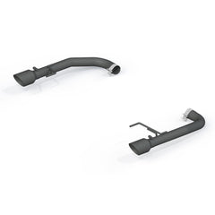 MBRP Exhaust 2 1/2in. Axle Back Kit; Black Coated - Black Patch Performance - MBRPS7276BLK