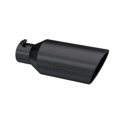 MBRP Exhaust T5126BLK Tip; 7in. O.D.; Rolled End; 4in. inlet 18in. in length; BLK - Black Patch Performance - MBRPT5126BLK