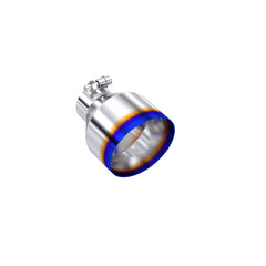 MBRP Exhaust T5190BE Tip; 5in. OD Out; 2.5in. ID; 6.5in Length; Single Wall; BE T304 - Black Patch Performance - MBRPT5190BE