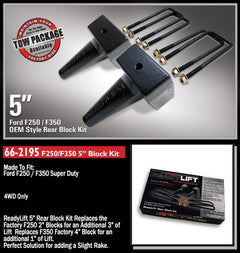 Ford (4WD) Suspension Leaf Spring Block Kit - Rear - Black Patch Performance - READ662195
