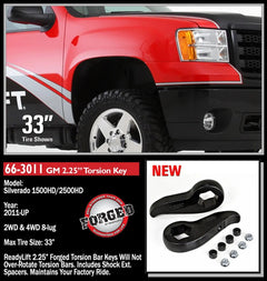 Chevrolet, GMC Suspension Leveling Kit - Front - Black Patch Performance - READ663011