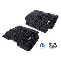 Jeep Floor Mat Set - Front - Black Patch Performance - RUGGDMC12920.22