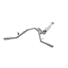 MBRP Exhaust 2 1/2in. Cat Back; Dual Split Side; AL - Black Patch Performance - S5038AL