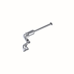 MBRP Exhaust 3in. Cat Back; Pre-Axle Dual Outlet; T409 - Black Patch Performance - S5261409