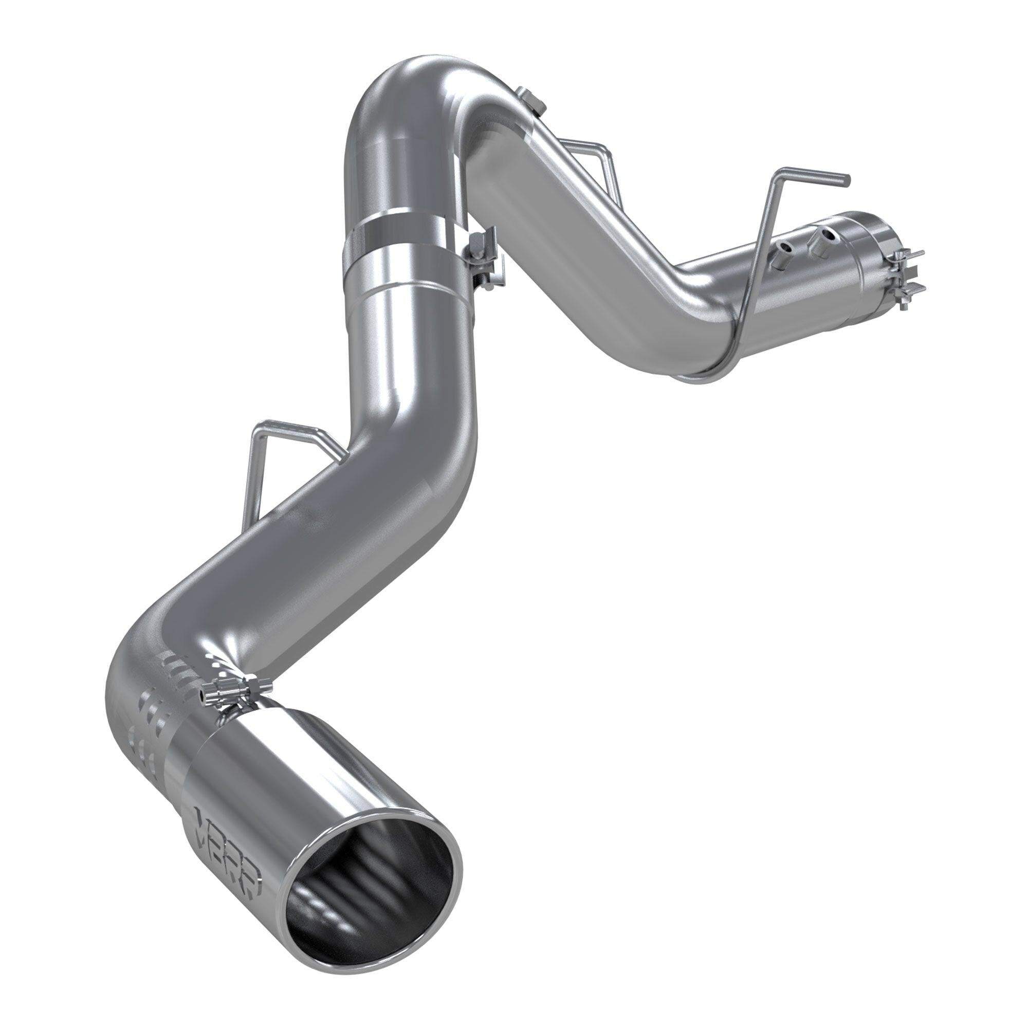 MBRP Exhaust S6059AL 4in. Filter Back; Single Side Exit; AL - Black Patch Performance - S6059AL