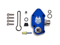 Sinister Diesel Blue Spring Kit with Adjustable Billet Spring Housing for 2003-2007 Ford Powerstroke 6.0L - Black Patch Performance - SINISDFUELBLK6.0ADJ