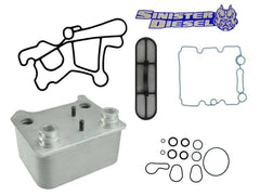 Sinister Diesel Oil Cooler for 2003-2007 Ford Powerstroke 6.0L - Black Patch Performance - SINISDOC6.0
