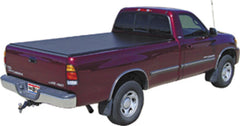 Lo Pro Tonneau Cover - Black - 2001-2006 Toyota Tundra Double Cab 6' 2" Bed with Bed Caps - Black Patch Performance - TRUX545101