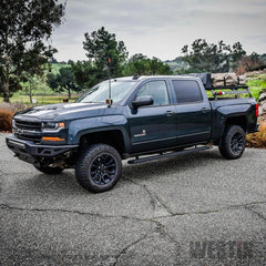 WES Running Boards - Grate - Black Patch Performance - wes27-74755