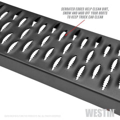 WES Running Boards - Grate - Black Patch Performance - wes27-74755