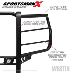 WES Sportsman Grille Guards - Black Patch Performance - wes40-33995
