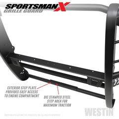WES Sportsman Grille Guards - Black Patch Performance - wes40-33995