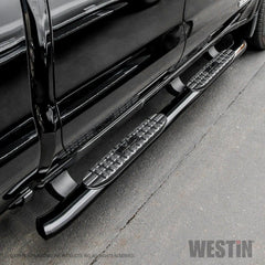 Westin 21-24125 PRO TRAXX 4 Oval Nerf Step Bars - Black Patch Performance - WEST2124125