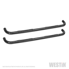 Westin 23-3935 E-Series 3 Round Nerf Step Bars - Black Patch Performance - WEST233935
