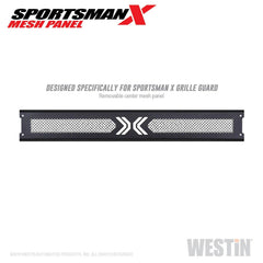 Westin 40-13015 Sportsman X Mesh Panel - Black Patch Performance - WEST4013015