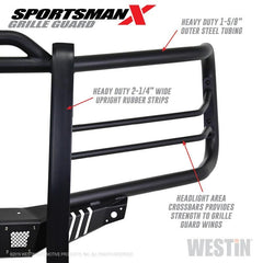WES Sportsman Grille Guards - Black Patch Performance - WEST4033875