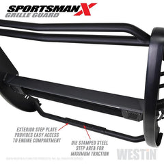 WES Sportsman Grille Guards - Black Patch Performance - WEST4033875