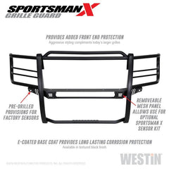 WES Sportsman Grille Guards - Black Patch Performance - WEST4033875
