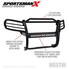 WES Sportsman Grille Guards - Black Patch Performance - WEST4033885