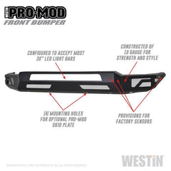WES Pro-Mod Bumpers - Black Patch Performance - WEST5841075